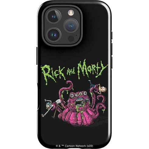 Adult Swim Rick and Morty Tentacle Attack iPhone 16 Pro Impact Case